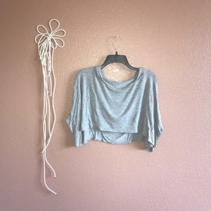 Grey Crop Sweatshirt